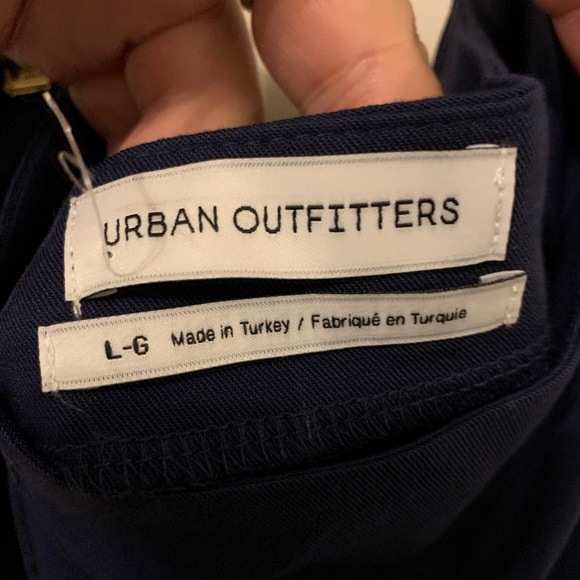 Navy wrap mini skirt - Picture 3 of 5